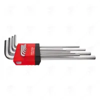 9 PIECE HEXAGONAL KEY SET LONG ARM
