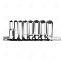 1/4 DRIVE DEEP HEXAGON SOCKET BITS 8 PCS SET