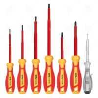 7PCS VDE 1000V INSULATED SCREWDRIVER SET SL/PH  CF