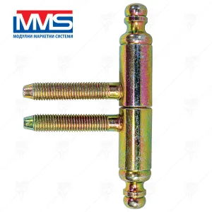 HINGE ANUBA DECOR &Oslash;14/90 mm YELLOW ZINK PLATED