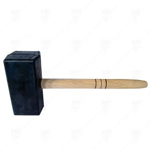 RUBBER HAMMER 1 kg. square, wood, etc. BG new
