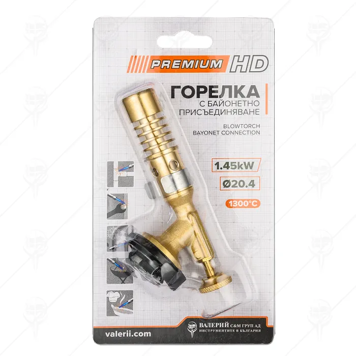ГОРЕЛКА БАЙОНЕТ Ф20.4 1.45KW PREMIUM-HD