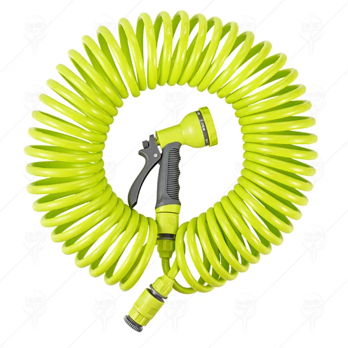 COIL HOSE SET 15M EVA WITH 7-PATTERN SPRAY GUN TAP ADAPTER 2pcs HOSE CONNECORS COIL HOSE SET 15M EVA WITH 7-PATTERN SPRAY GUN TAP ADAPTER 2pcs HOSE CONNECORS