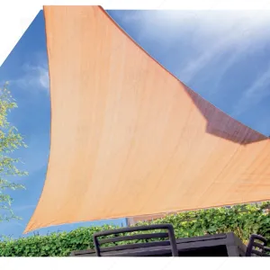 SUN SHADE SAIL 3x3x3 HDPE 180gr/sq.m CREAM COLOR