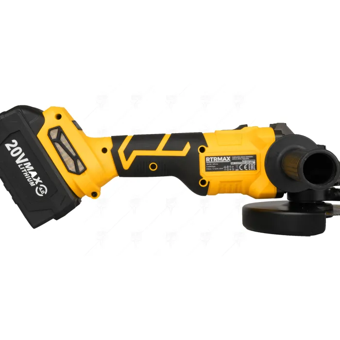 CORDLESS ANGLE GRINDER 20V 4Ah S-LION 2 BAT. B4 RTRMAX RTS5050 CORDLESS ANGLE GRINDER 20V 4Ah S-LION 2 BAT. B4 RTRMAX RTS5050
