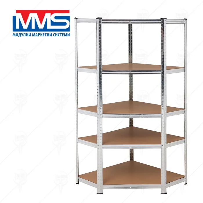СТЕЛАЖ МЕТ.ЪГЪЛ 5х175 кг EKO MDF 180х70х70х40 см