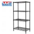 METAL RACK 4х120 kg HOBBY 137х91X35 sm BLACK