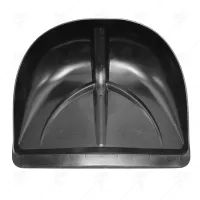 Recycled PP Snow Shovel (37 cm) with Handle &ndash; Black (Valeriy)