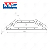 MULTIPURPOSECONNECTION 250х80х20 мм ZINK -20 pcs