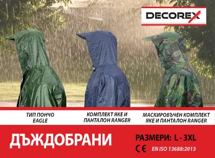 Удобни дъждобрани Decorex Удобни дъждобрани Decorex